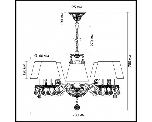 Купить Подвесная люстра Odeon Light 3229/8| VIVID-LIGHT.RU