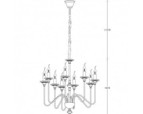 Заказать Подвесная люстра Divinare 1021/02 LM-9| VIVID-LIGHT.RU