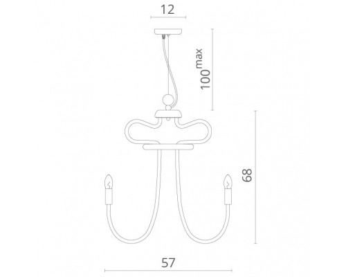 Оформить заказ Подвесная люстра Divinare 2718/04 LM-12| VIVID-LIGHT.RU