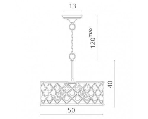 Купить Подвесная люстра Divinare 8203/01 SP-4| VIVID-LIGHT.RU