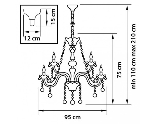 Купить Подвесная люстра Lightstar 738152| VIVID-LIGHT.RU