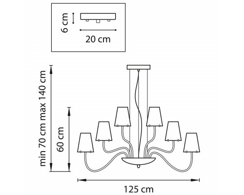 Сделать заказ Подвесная люстра Lightstar 758212| VIVID-LIGHT.RU
