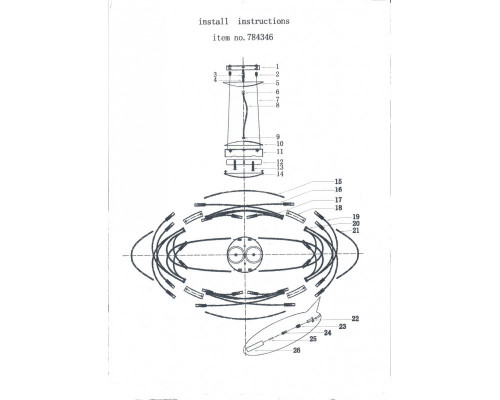 Заказать Подвесная люстра Lightstar 784346| VIVID-LIGHT.RU