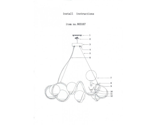 Заказать Подвесная люстра Lightstar 803167| VIVID-LIGHT.RU
