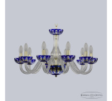 Подвесная люстра Bohemia Ivele Crystal 1308/10/240 G Cl/Clear-Blue/H-1H