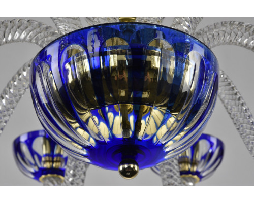 Оформить заказ Подвесная люстра Bohemia Ivele Crystal 1308/10/240 G Cl/Clear-Blue/H-1H| VIVID-LIGHT.RU