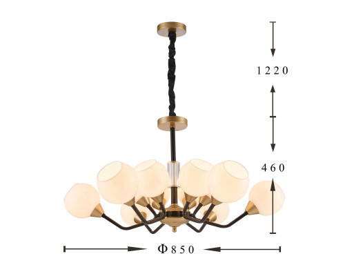 Оформить заказ Подвесная люстра Favourite 2550-12P| VIVID-LIGHT.RU