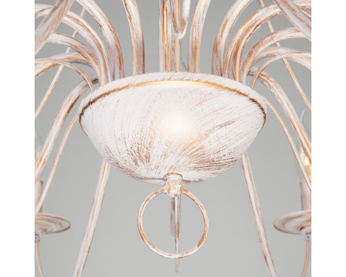 Оформить заказ Подвесная люстра Eurosvet 60015/16 белый с золотом| VIVID-LIGHT.RU