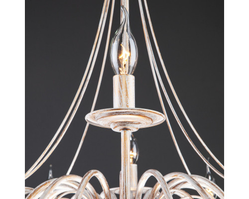 Оформить заказ Подвесная люстра Eurosvet 60015/16 белый с золотом| VIVID-LIGHT.RU