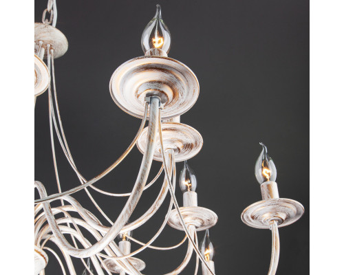 Оформить заказ Подвесная люстра Eurosvet 60015/16 белый с золотом| VIVID-LIGHT.RU