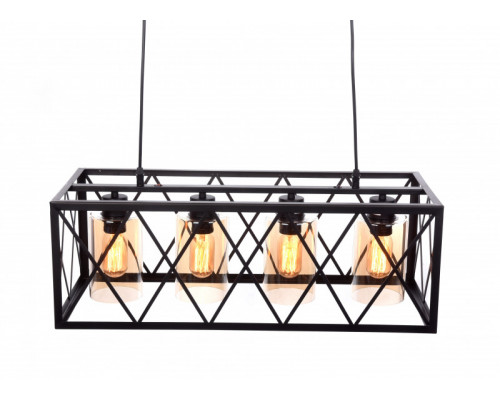 Купить Подвесная люстра Lumina Deco LDP 11535-4 BK| VIVID-LIGHT.RU