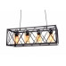 Купить Подвесная люстра Lumina Deco LDP 11535-4 BK| VIVID-LIGHT.RU