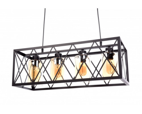 Купить Подвесная люстра Lumina Deco LDP 11535-4 BK| VIVID-LIGHT.RU
