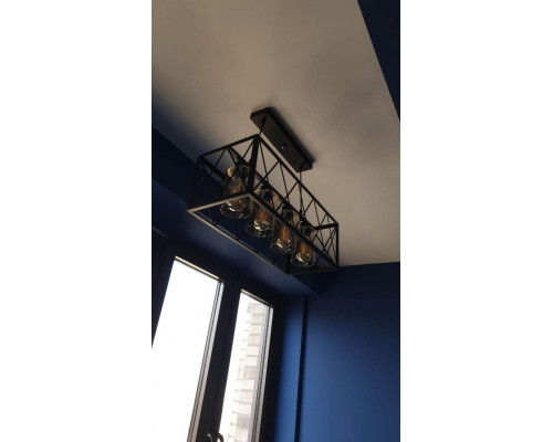 Купить Подвесная люстра Lumina Deco LDP 11535-4 BK| VIVID-LIGHT.RU