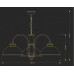 Заказать Подвесная люстра Kutek LID-ZW-3(P)| VIVID-LIGHT.RU