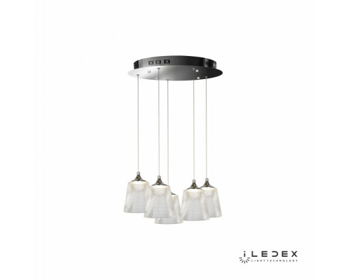 Заказать Подвесная люстра iLedex WD8007-5 CR| VIVID-LIGHT.RU