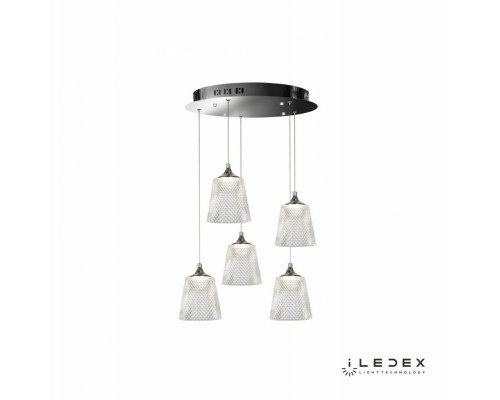 Оформить заказ Подвесная люстра iLedex WD8007-5 CR| VIVID-LIGHT.RU