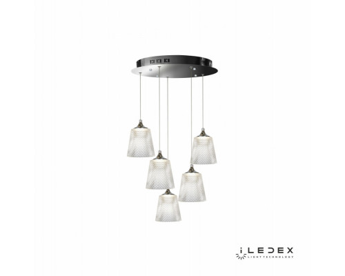 Оформить заказ Подвесная люстра iLedex WD8007-5 CR| VIVID-LIGHT.RU