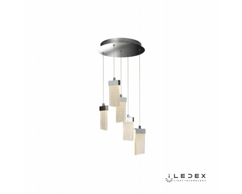 Сделать заказ Подвесная люстра iLedex C4430-5R CR| VIVID-LIGHT.RU
