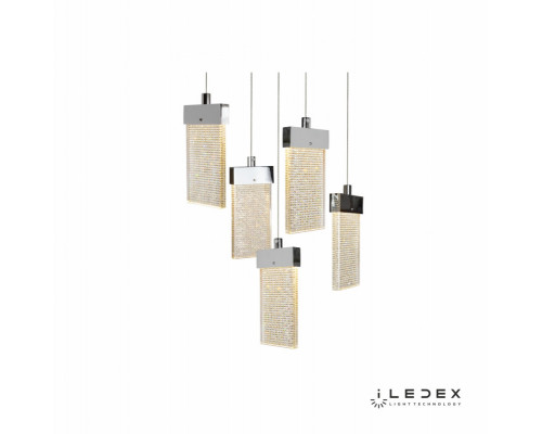 Сделать заказ Подвесная люстра iLedex C4430-5R CR| VIVID-LIGHT.RU