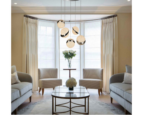 Оформить заказ Подвесная люстра iLedex C4474-5R CR| VIVID-LIGHT.RU