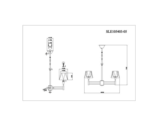 Оформить заказ Подвесная люстра Evoluce SLE105403-05| VIVID-LIGHT.RU
