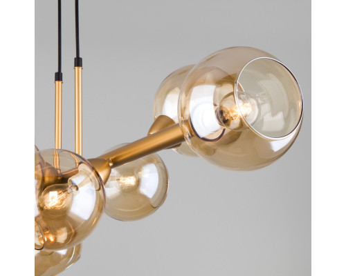 Купить Подвесная люстра Eurosvet 70113/8 янтарный| VIVID-LIGHT.RU