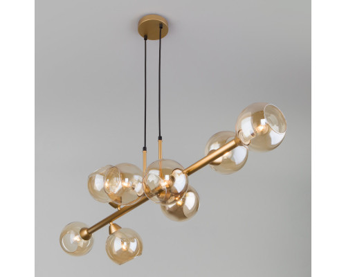 Купить Подвесная люстра Eurosvet 70113/8 янтарный| VIVID-LIGHT.RU