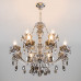 Сделать заказ Подвесная люстра Eurosvet 10103/12 хром/дымчатый хрусталь Strotskis| VIVID-LIGHT.RU