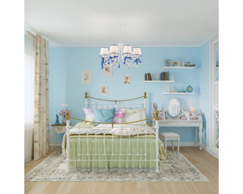 Заказать Подвесная люстра Eurosvet 60066/8 белый/синий| VIVID-LIGHT.RU