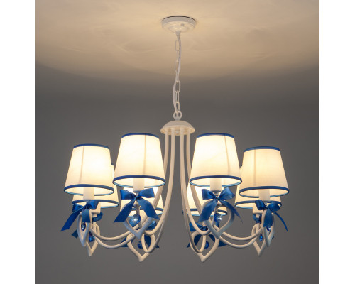 Заказать Подвесная люстра Eurosvet 60066/8 белый/синий| VIVID-LIGHT.RU