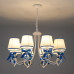 Заказать Подвесная люстра Eurosvet 60066/8 белый/синий| VIVID-LIGHT.RU