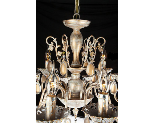 Заказать Подвесная люстра Eurosvet 10009/12 белый с золотом| VIVID-LIGHT.RU