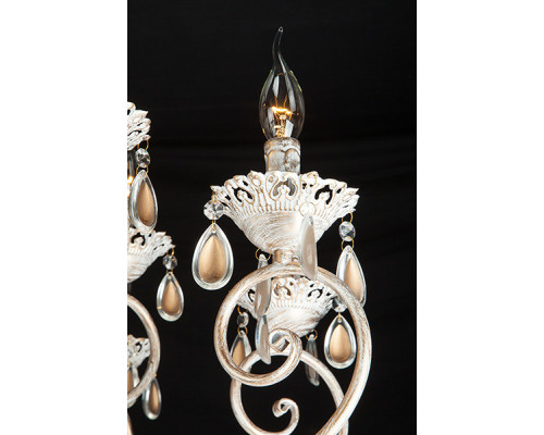 Заказать Подвесная люстра Eurosvet 10009/12 белый с золотом| VIVID-LIGHT.RU