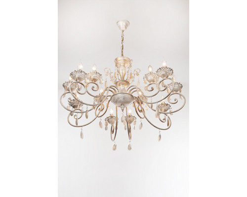 Заказать Подвесная люстра Eurosvet 10009/12 белый с золотом| VIVID-LIGHT.RU