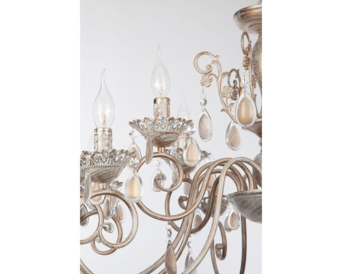 Заказать Подвесная люстра Eurosvet 10009/12 белый с золотом| VIVID-LIGHT.RU