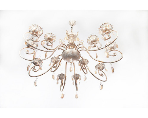 Заказать Подвесная люстра Eurosvet 10009/12 белый с золотом| VIVID-LIGHT.RU