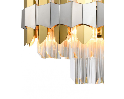 Сделать заказ Подвесная люстра Natali Kovaltseva SKALA 81435/6C BRASS SILVER| VIVID-LIGHT.RU