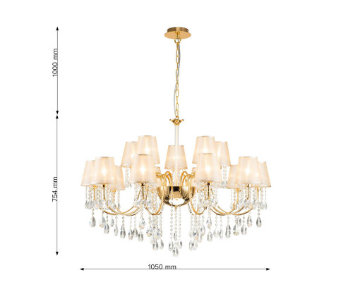 Купить Подвесная люстра Favourite 2868-15P| VIVID-LIGHT.RU