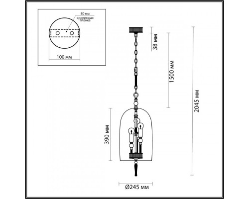 Оформить заказ Подвесная люстра Odeon Light 4892/3| VIVID-LIGHT.RU