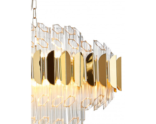 Оформить заказ Подвесная люстра Natali Kovaltseva RIVERA 81443/14C GOLD| VIVID-LIGHT.RU