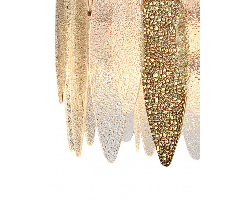 Купить Подвесная люстра Natali Kovaltseva TRIADA 91002/5C GOLD| VIVID-LIGHT.RU