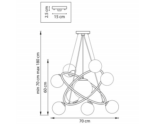 Заказать Подвесная люстра Lightstar 815390| VIVID-LIGHT.RU