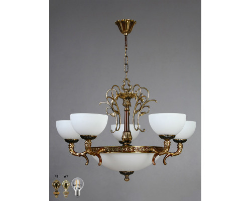 Заказать Подвесная люстра AMBIENTE by BRIZZI 02155/5 PB| VIVID-LIGHT.RU