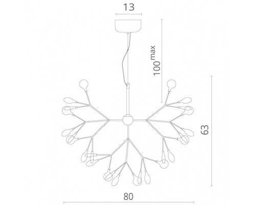 Сделать заказ Подвесная люстра Divinare 1290/03 SP-45| VIVID-LIGHT.RU