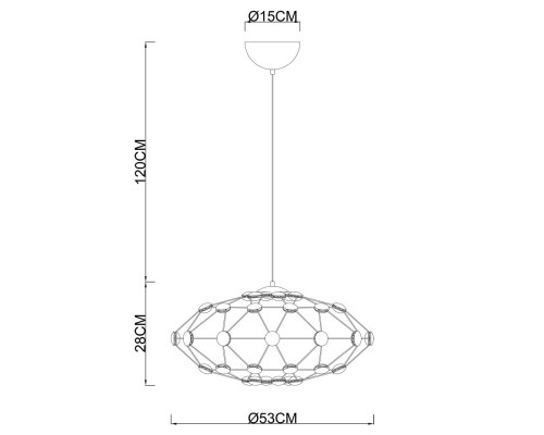 Купить Подвесная люстра Divinare 1720/02 SP-48| VIVID-LIGHT.RU