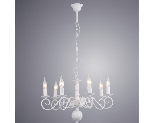 Купить Подвесная люстра ARTE Lamp A1129LM-7WH| VIVID-LIGHT.RU