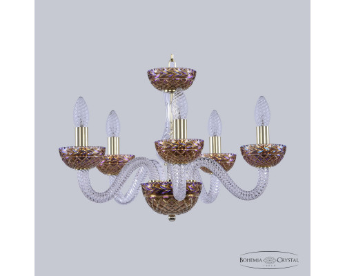 Купить Подвесная люстра Bohemia Ivele Crystal 1310/5/165 G Cl/Shampan/M-1F| VIVID-LIGHT.RU