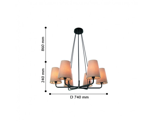 Сделать заказ Подвесная люстра Favourite 2364-6P| VIVID-LIGHT.RU