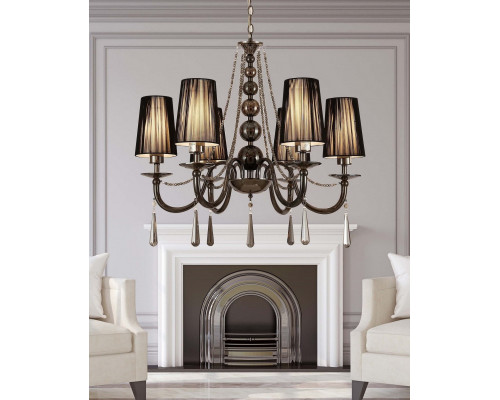 Сделать заказ Подвесная люстра Lumina Deco LDP 1200-6 BK| VIVID-LIGHT.RU
